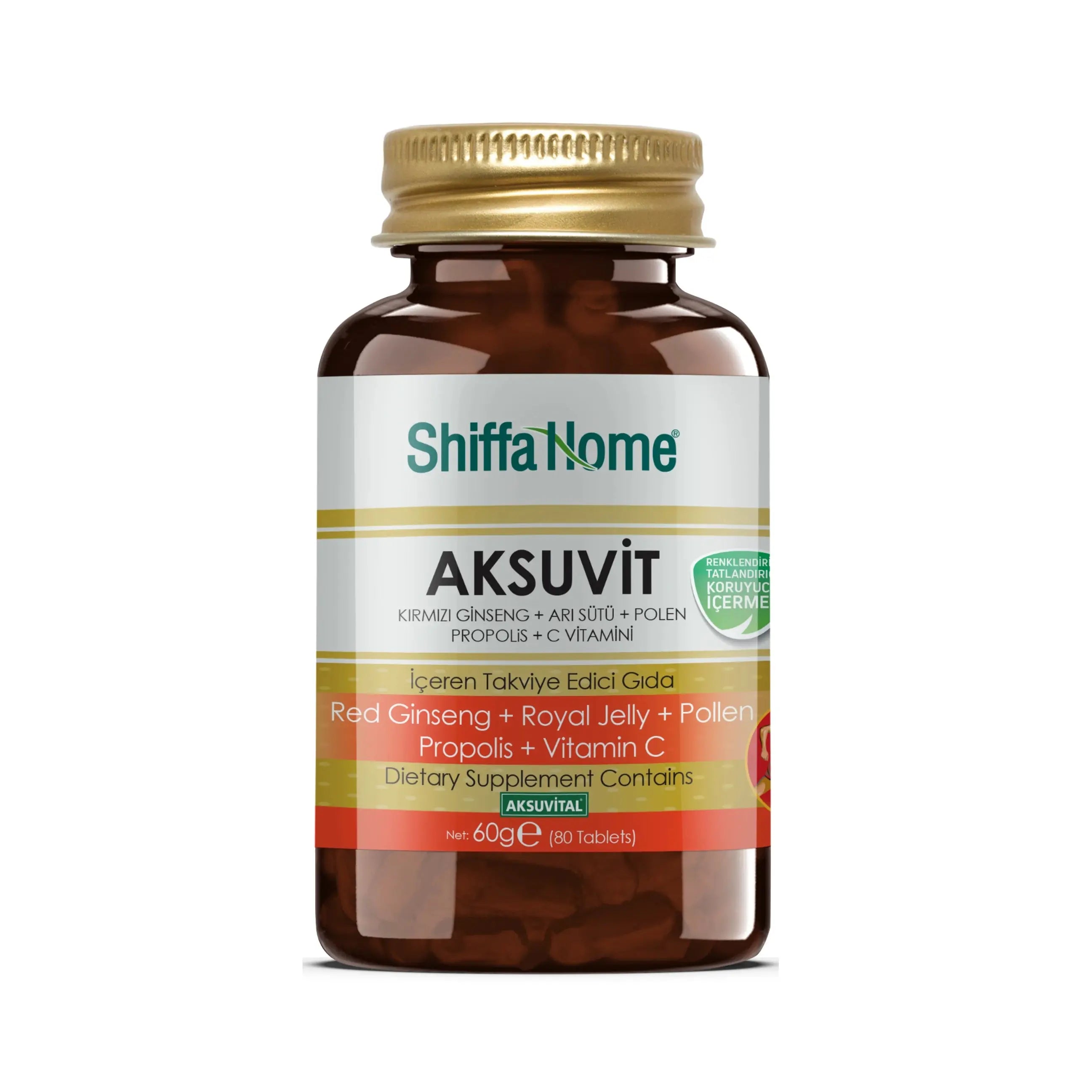 AksuVit Tablet – 80 Tablets (Red Korean Ginseng) Shiffa Home