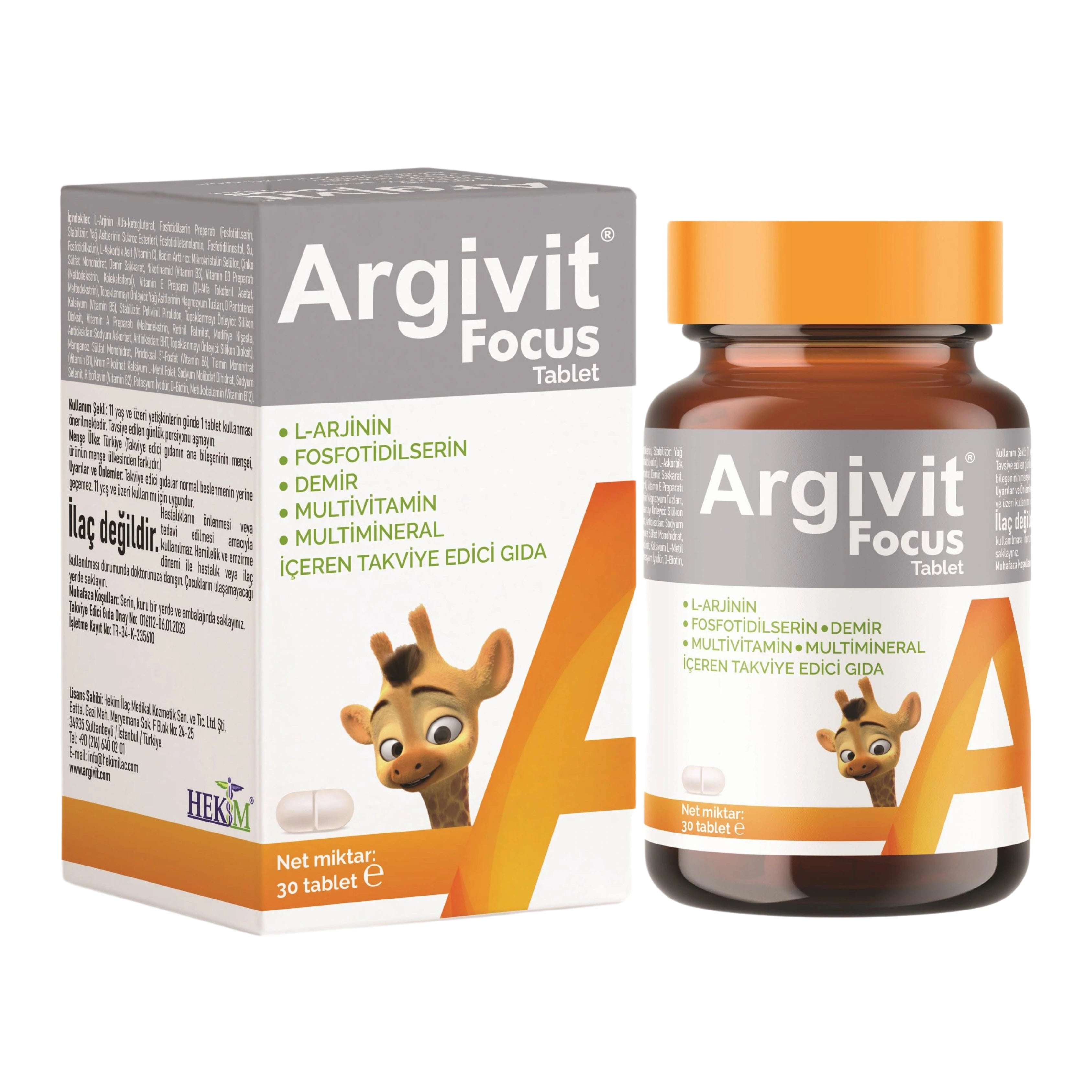 Argivit Focus Tablets 30 Tablets