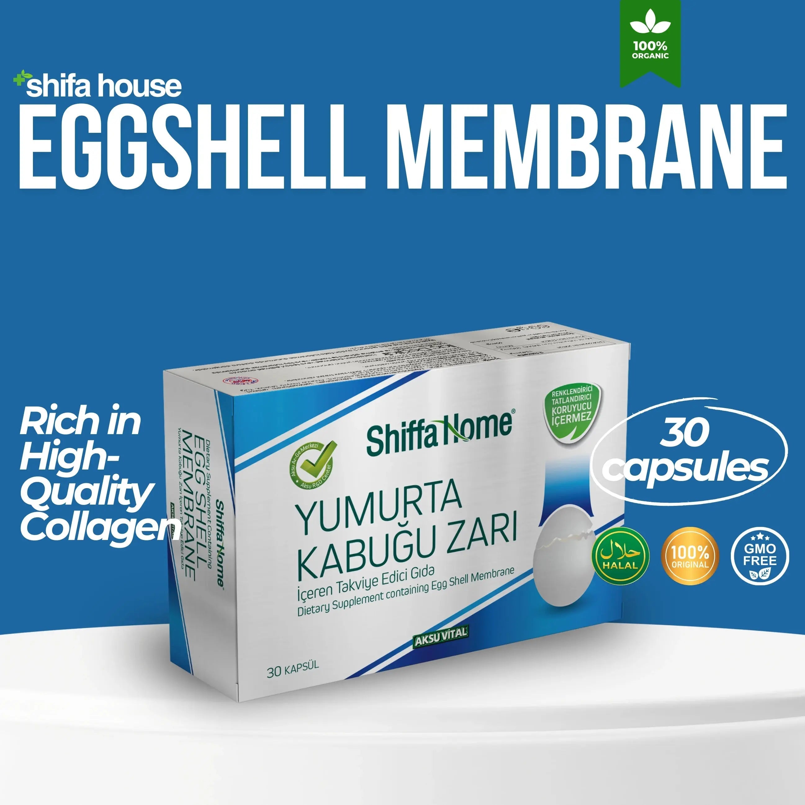 Eggshell Membrane 60 Capsules - Shifahouse