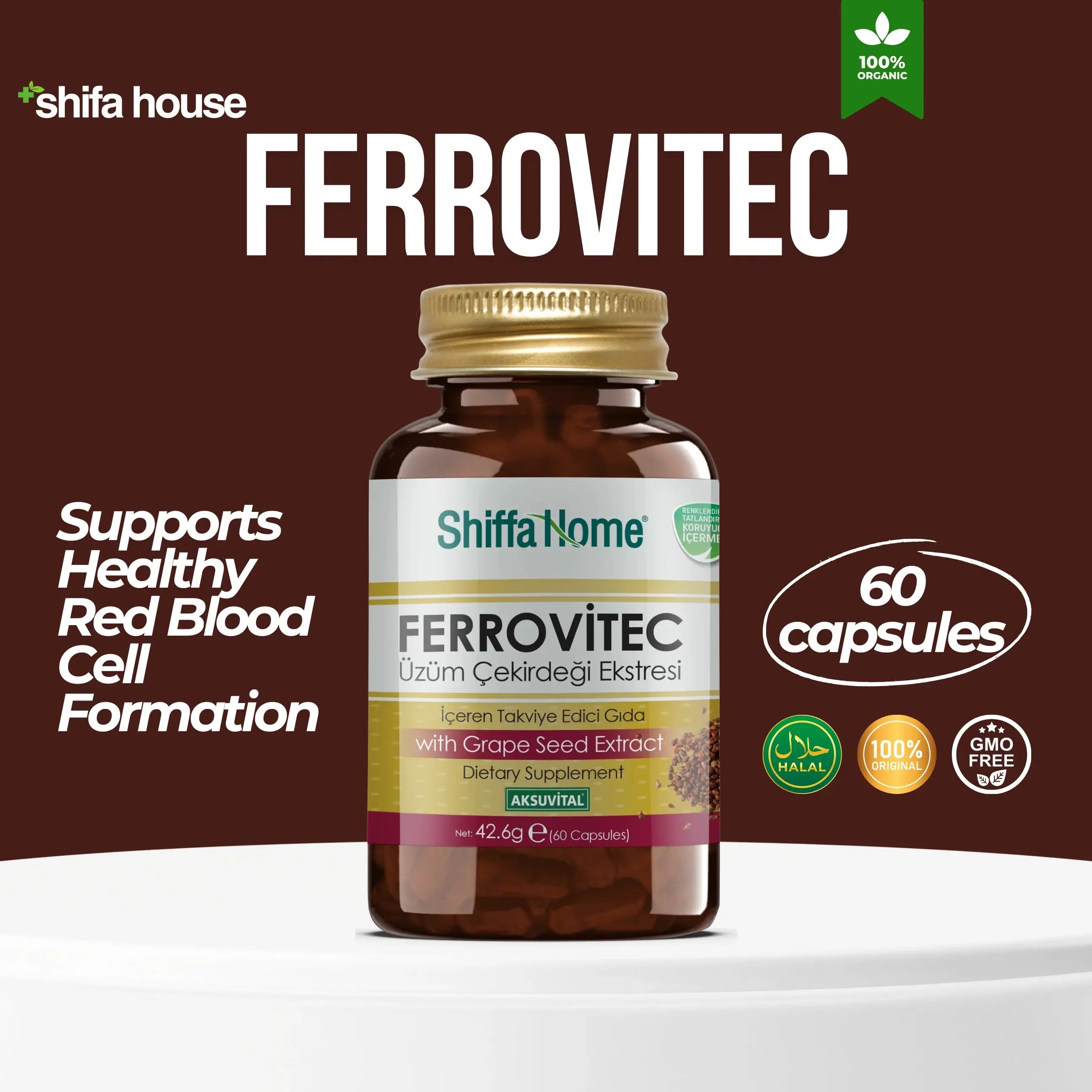 Ferrovitec Capsule 60 Capsules - Shifahouse