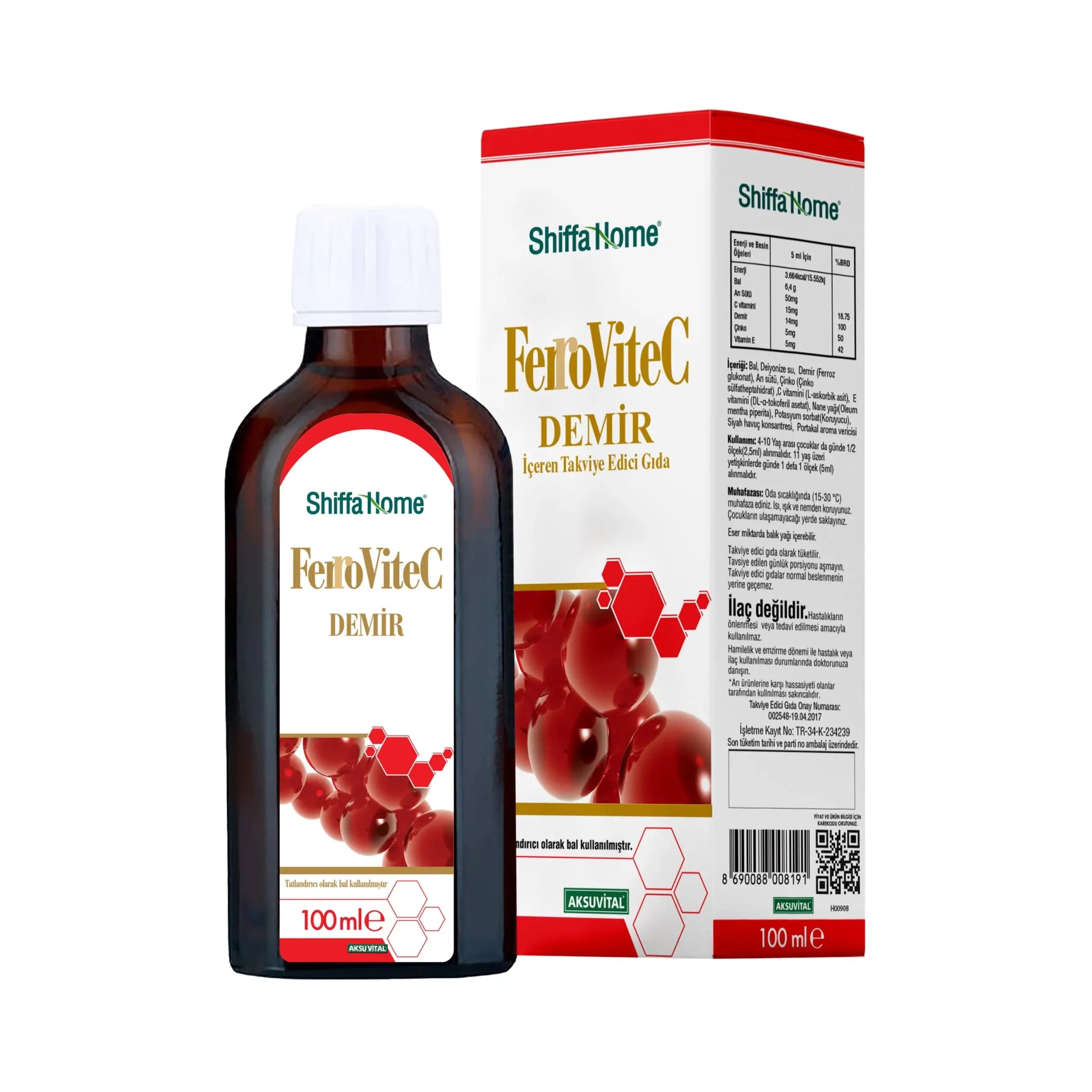 Ferrovitec Iron Liquid 100 ml - Shifahouse