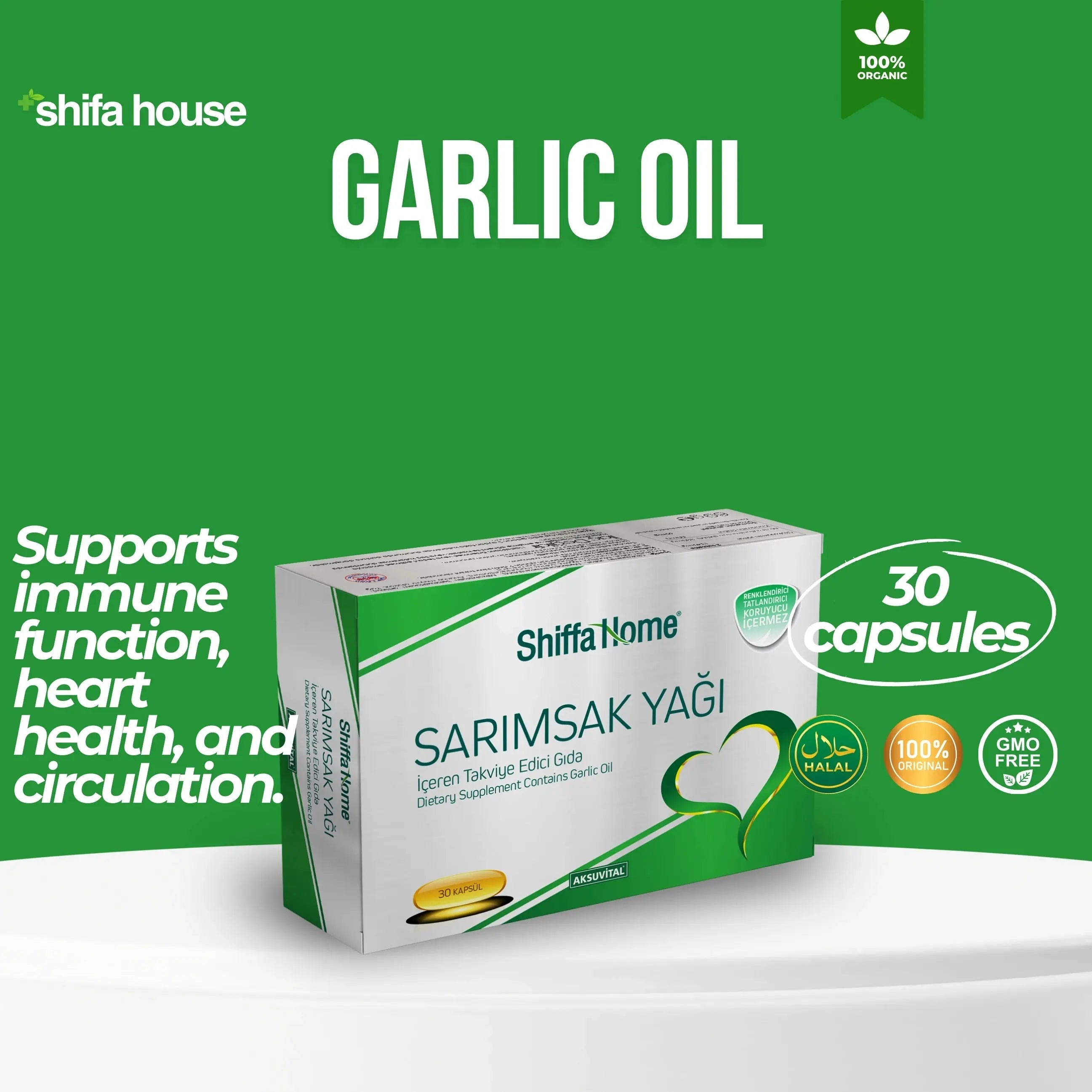 Garlic Softgel 60 Softgels 780 Mg - Shifahouse