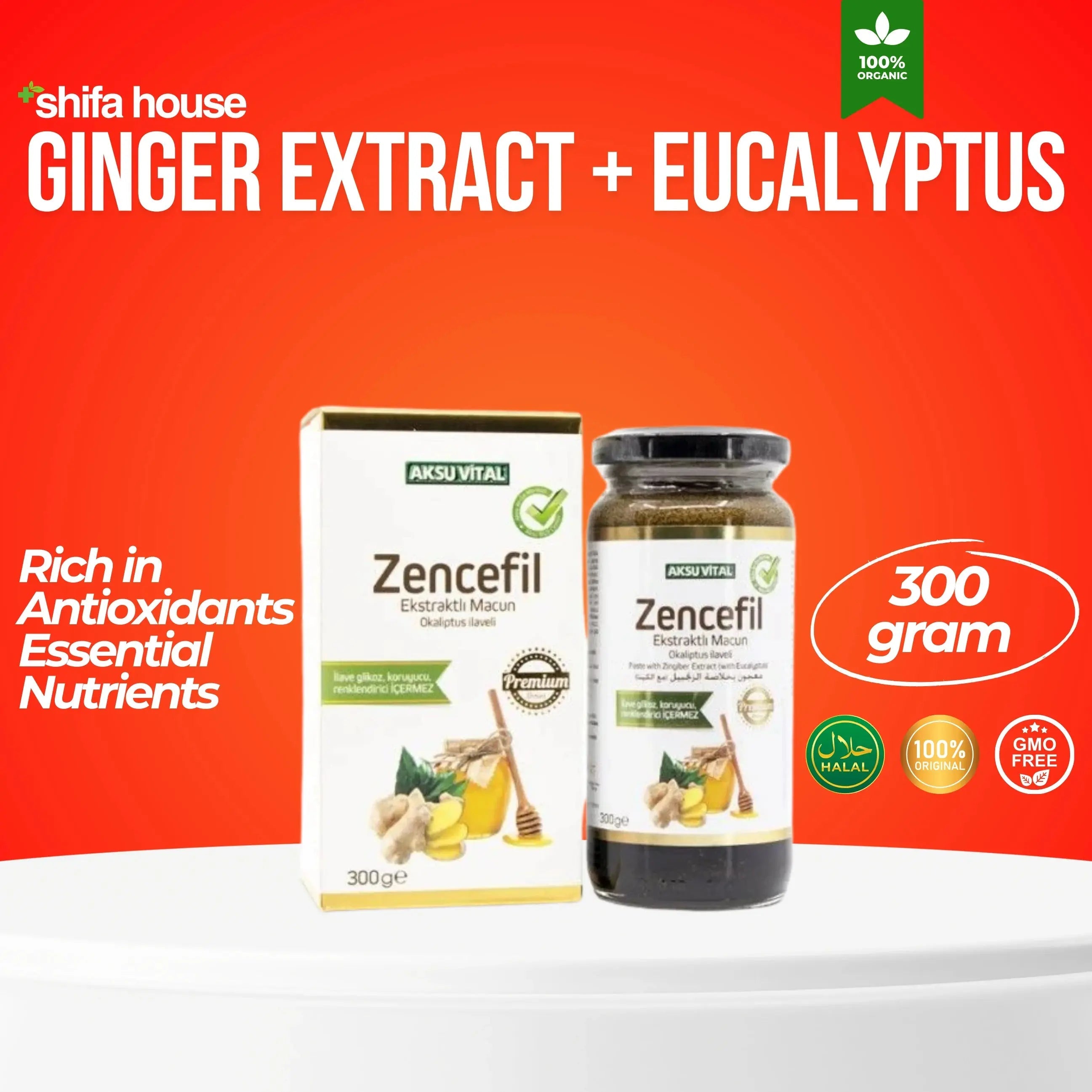 Ginger Extract with Eucalyptus 300g - Shifahouse