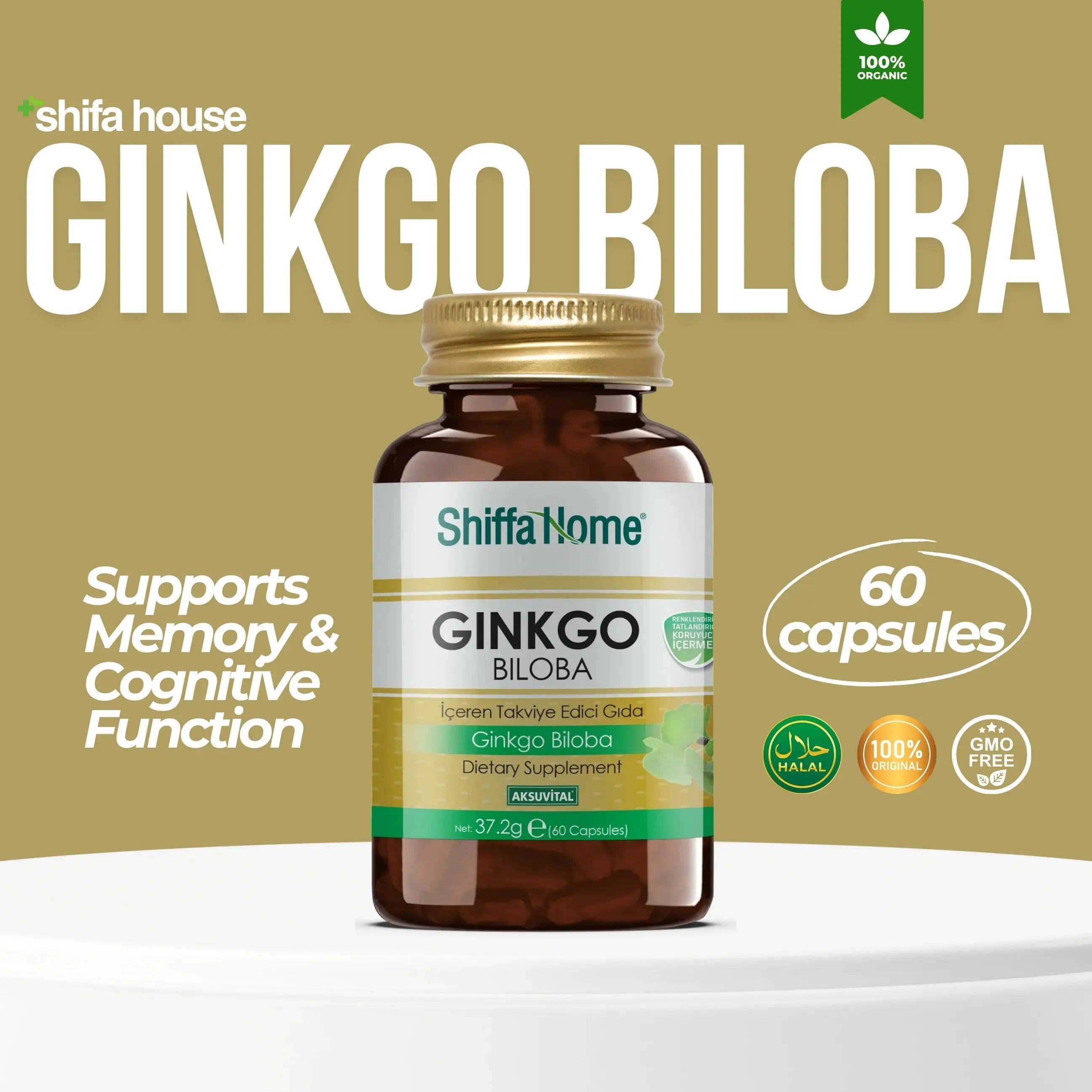 Ginkgo Biloba Capsule 60 Capsules - Shifahouse