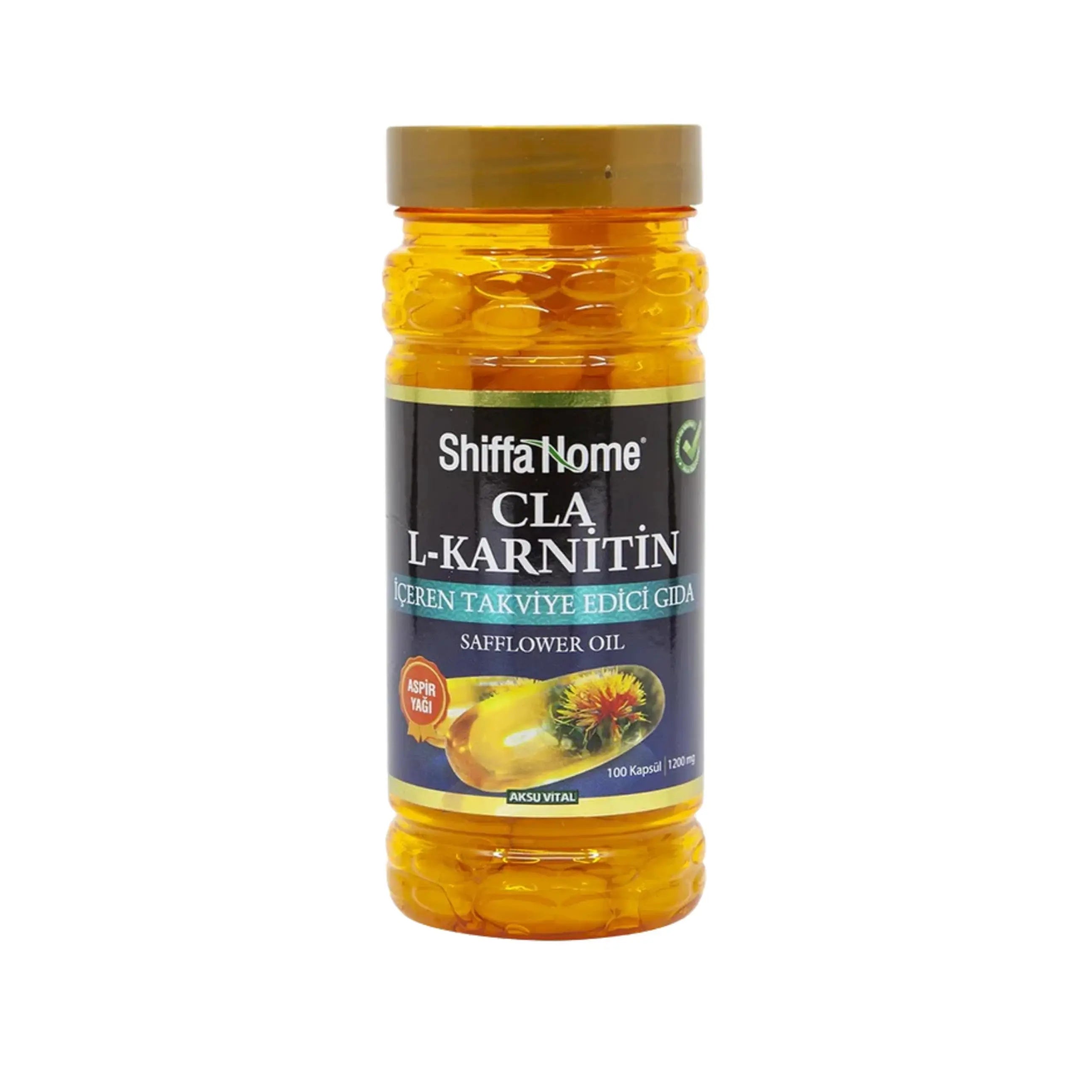 L - Carnitine + Safflower Oil Softgel 100x1000 Mg Softgel - Shifahouse