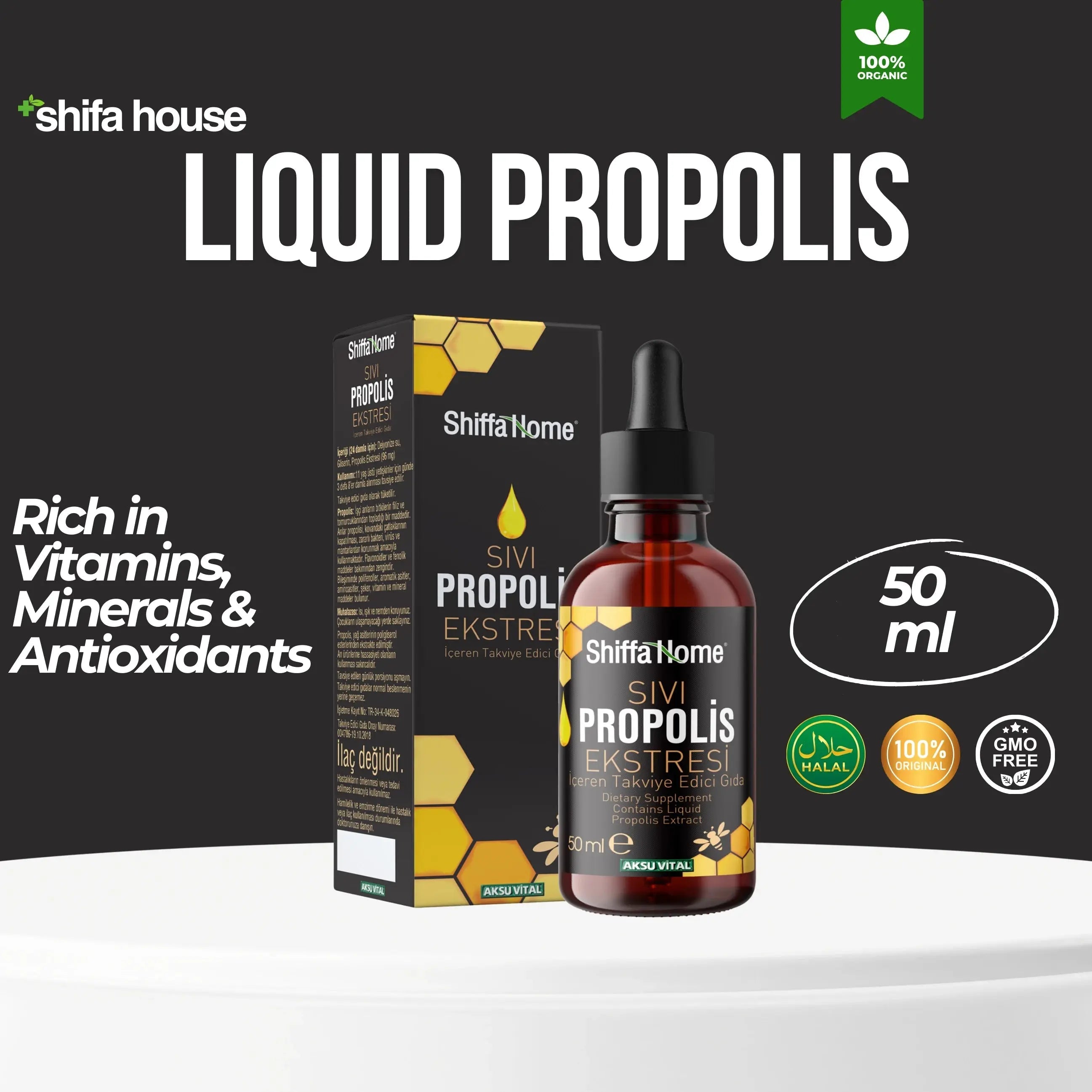 Liquid Propolis 50ml - Shifahouse