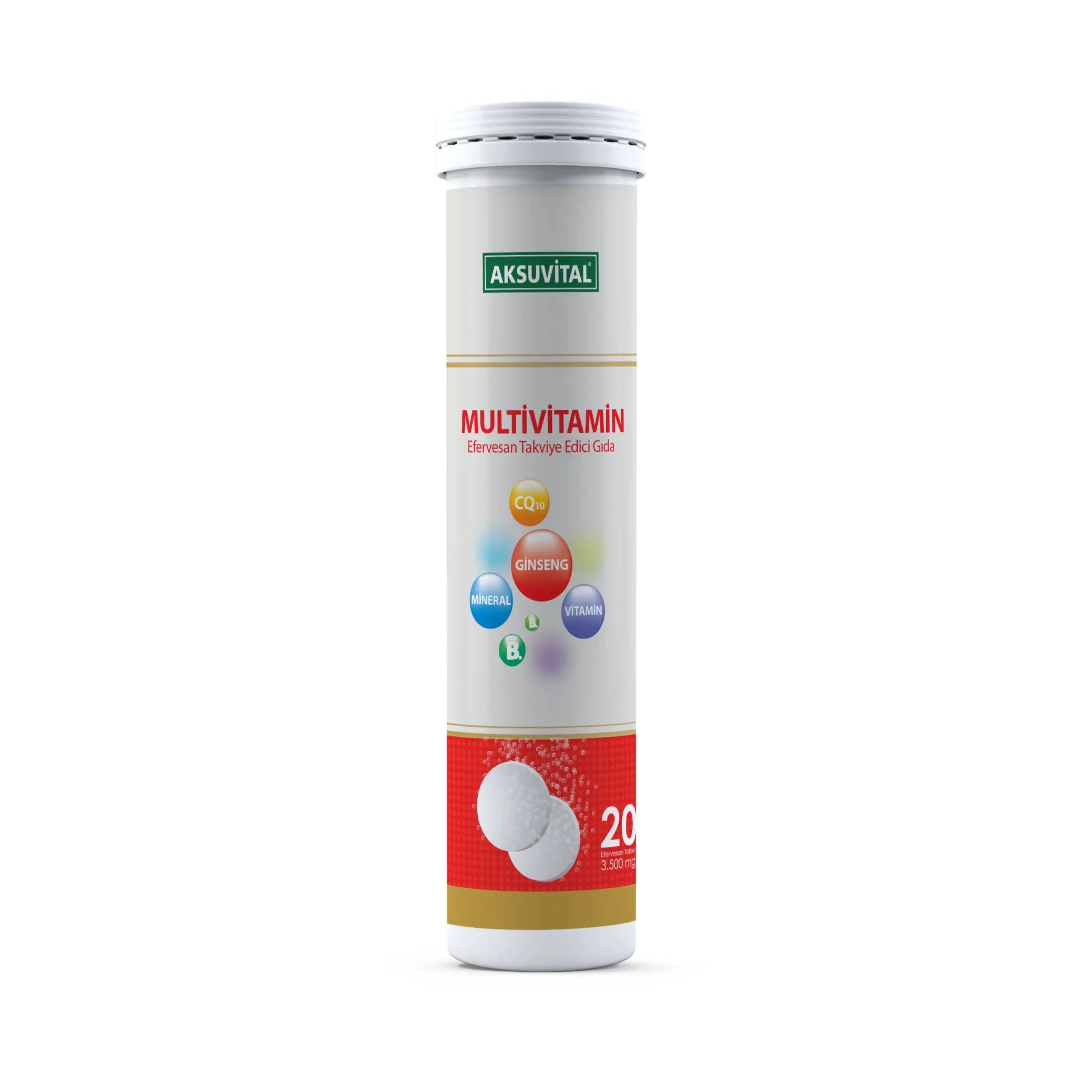 Multivitamin 20 Tablets (Vitamin B1, B2, B6, B12, Vitamin C, Vitamin D..) - Shifahouse