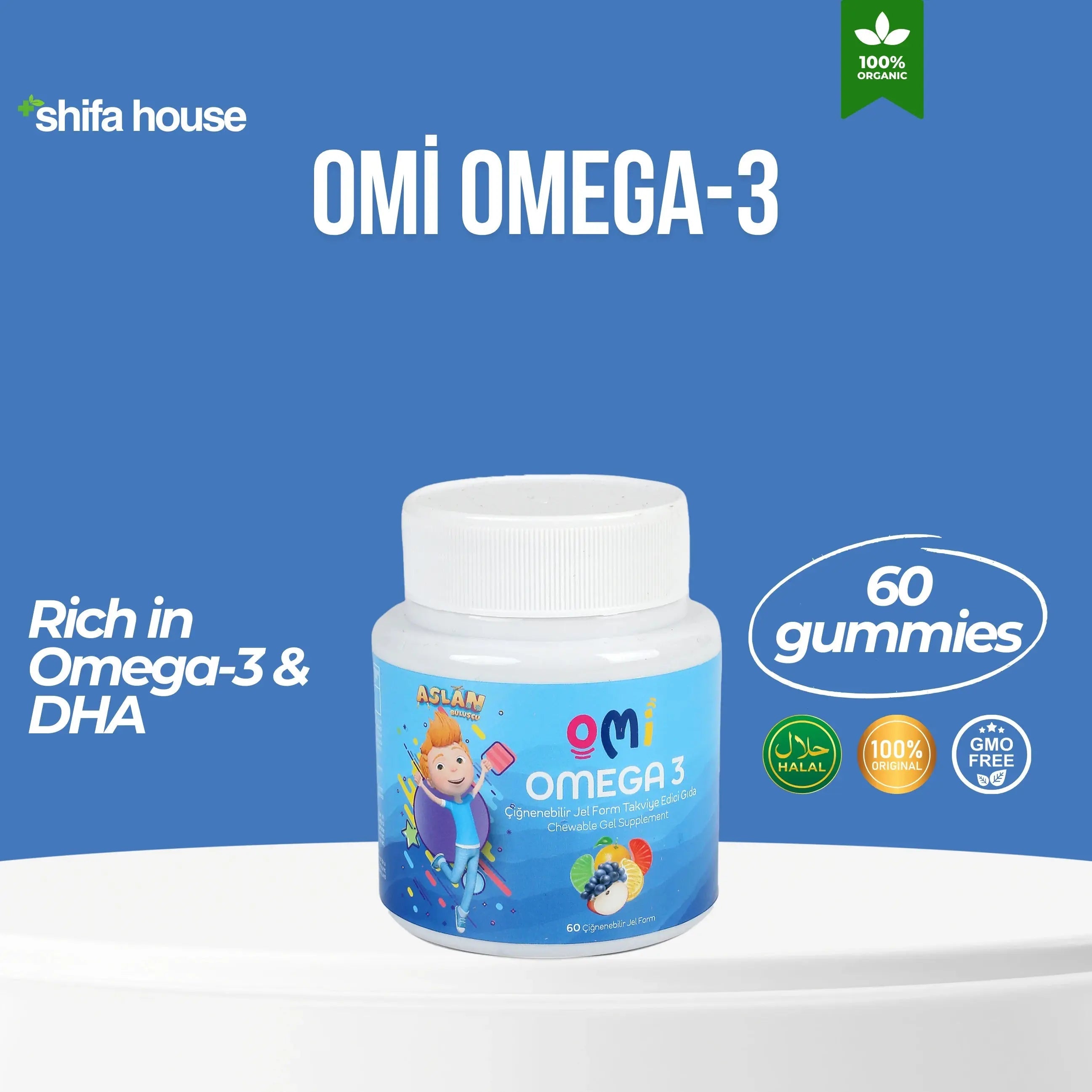 OMİ Omega - 3 60 Chewable Gel (EPA, DHA) - Shifahouse