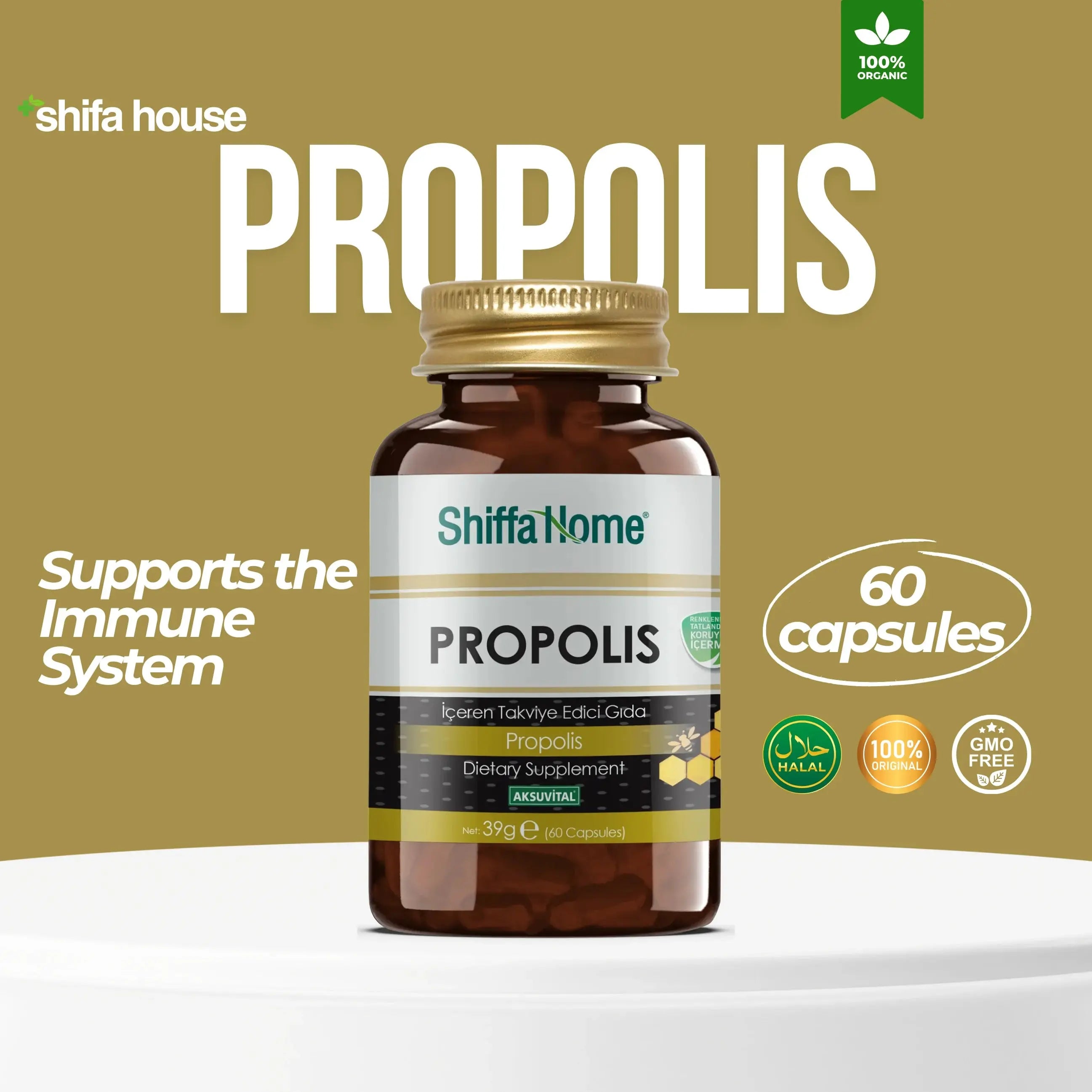Propolis Capsules 60 Capsules - Shifahouse