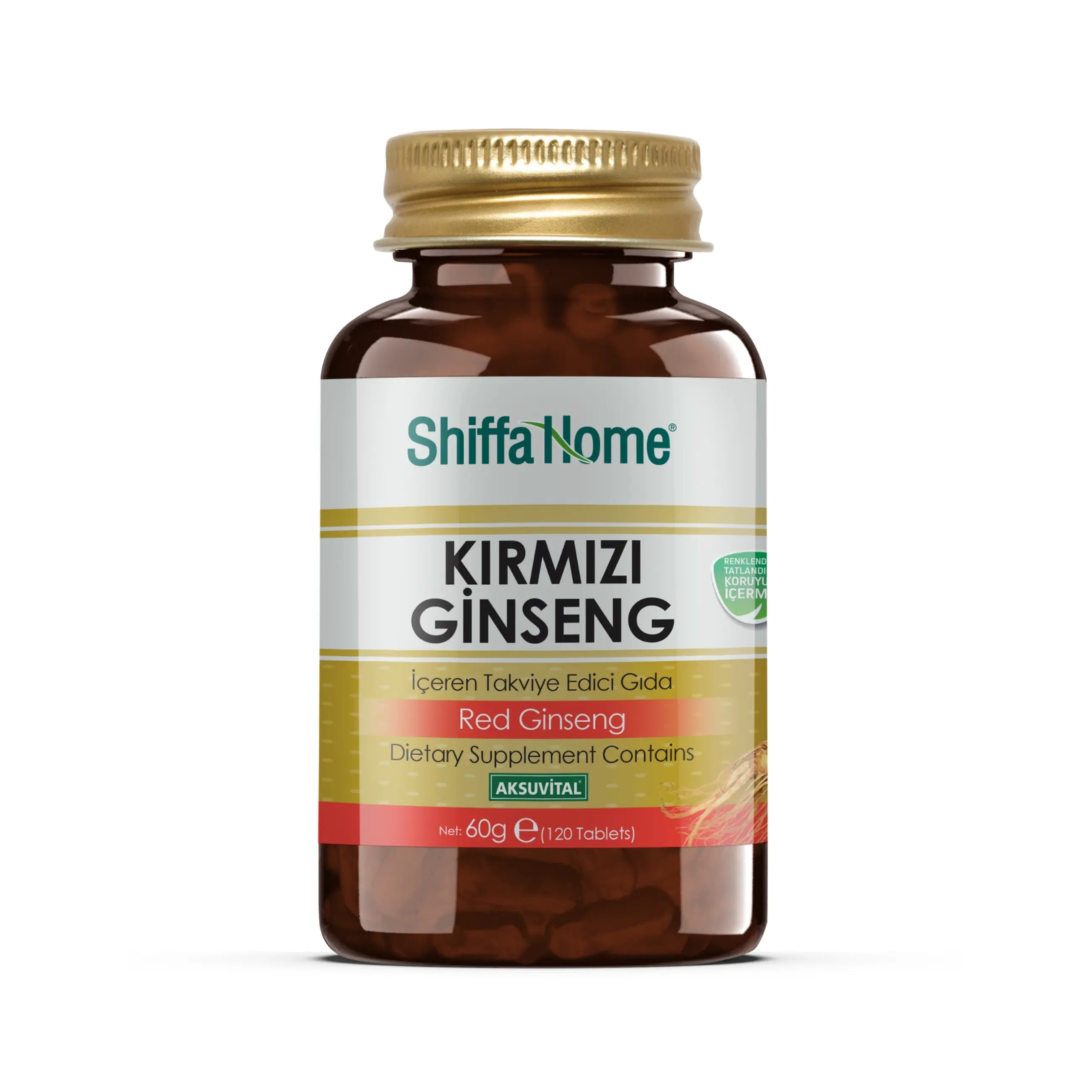 Red Ginseng 60 Capsules (1320mg Red Ginseng, 140mg Red Ginseng Extract) - Shifahouse