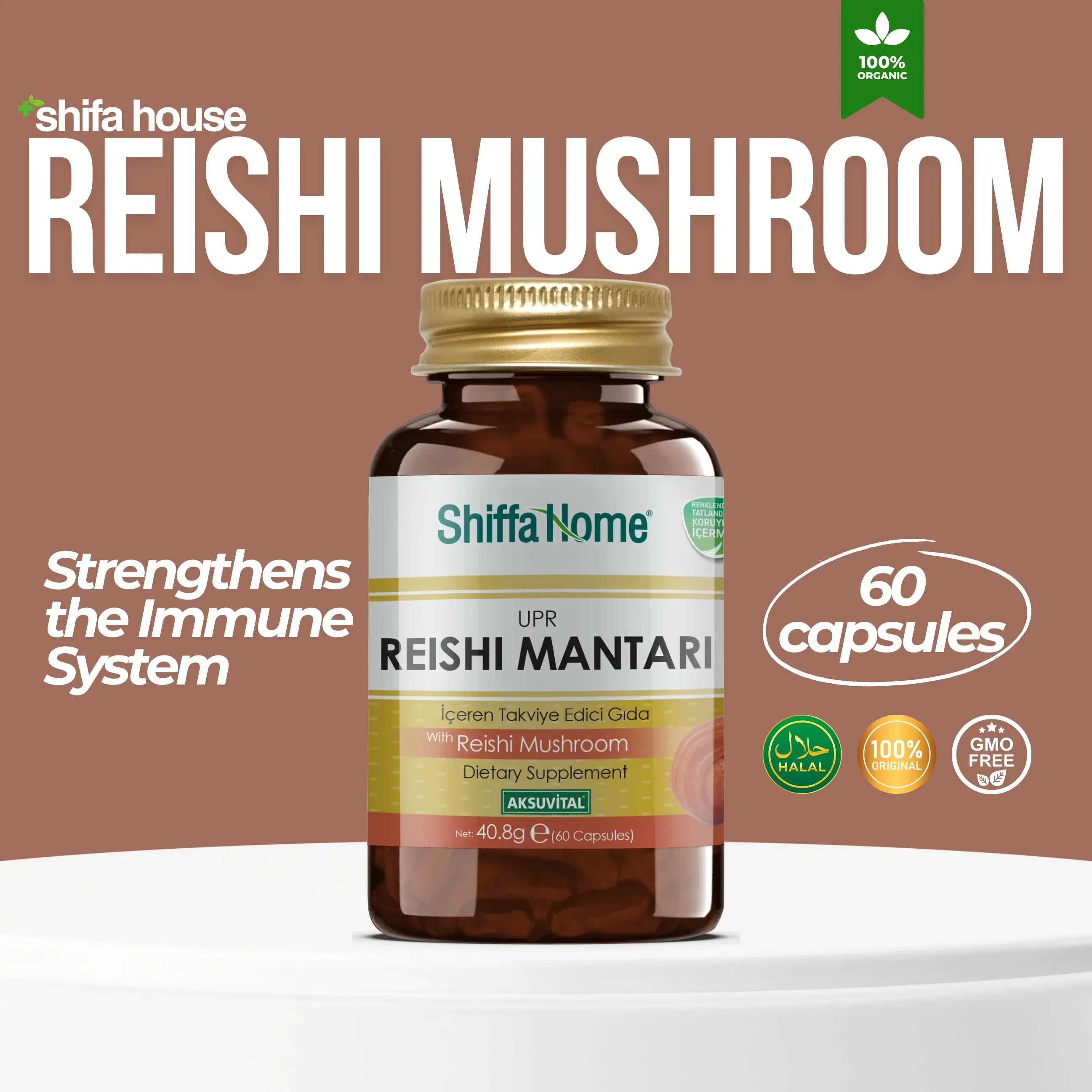Reishi Mushroom Capsule 60 Capsules - Shifahouse