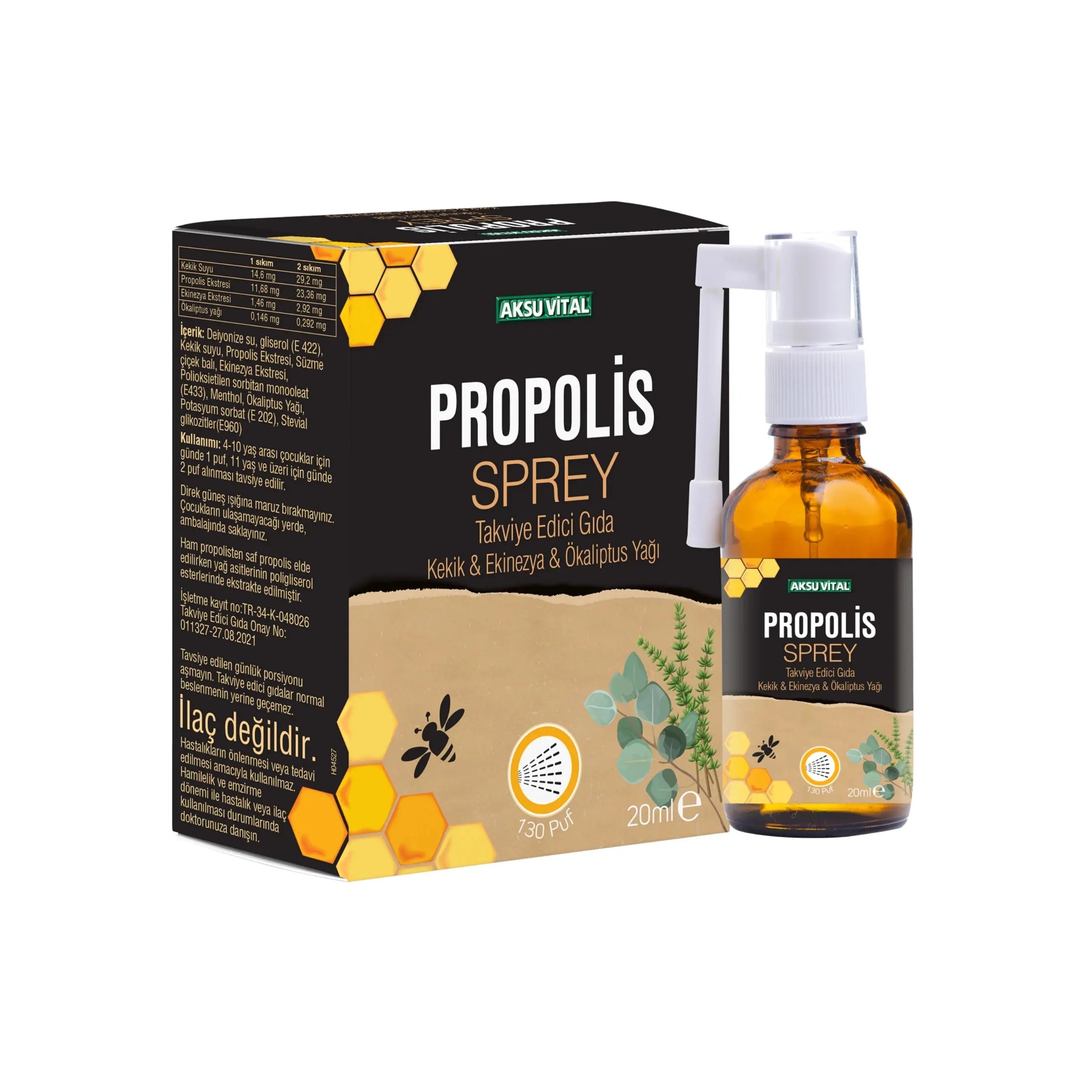 Thyme Echinacea Eucalyptus Throat Spray with Propolis 20ml - Shifahouse