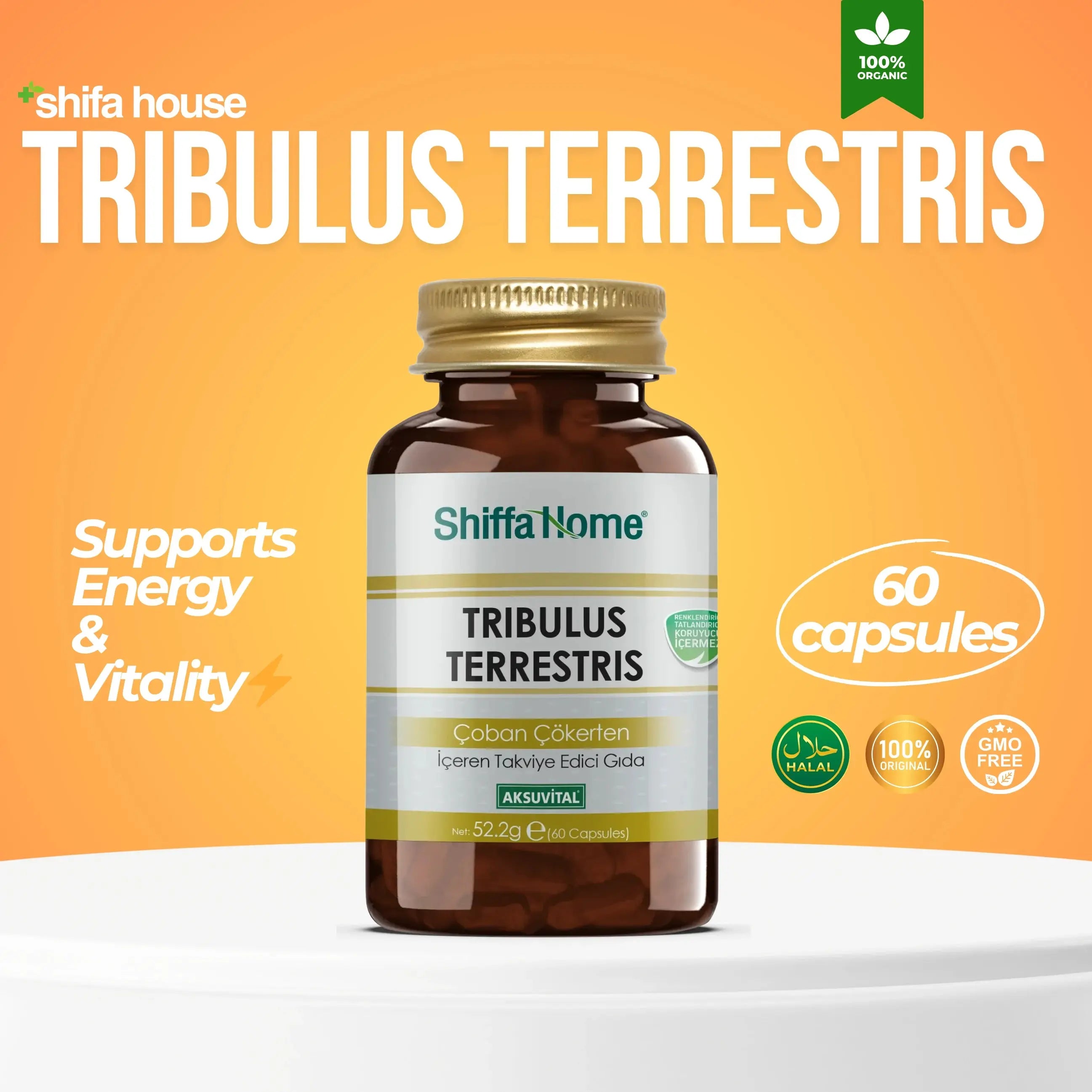 Tribulus Terrestris 60 Capsules - Shifahouse