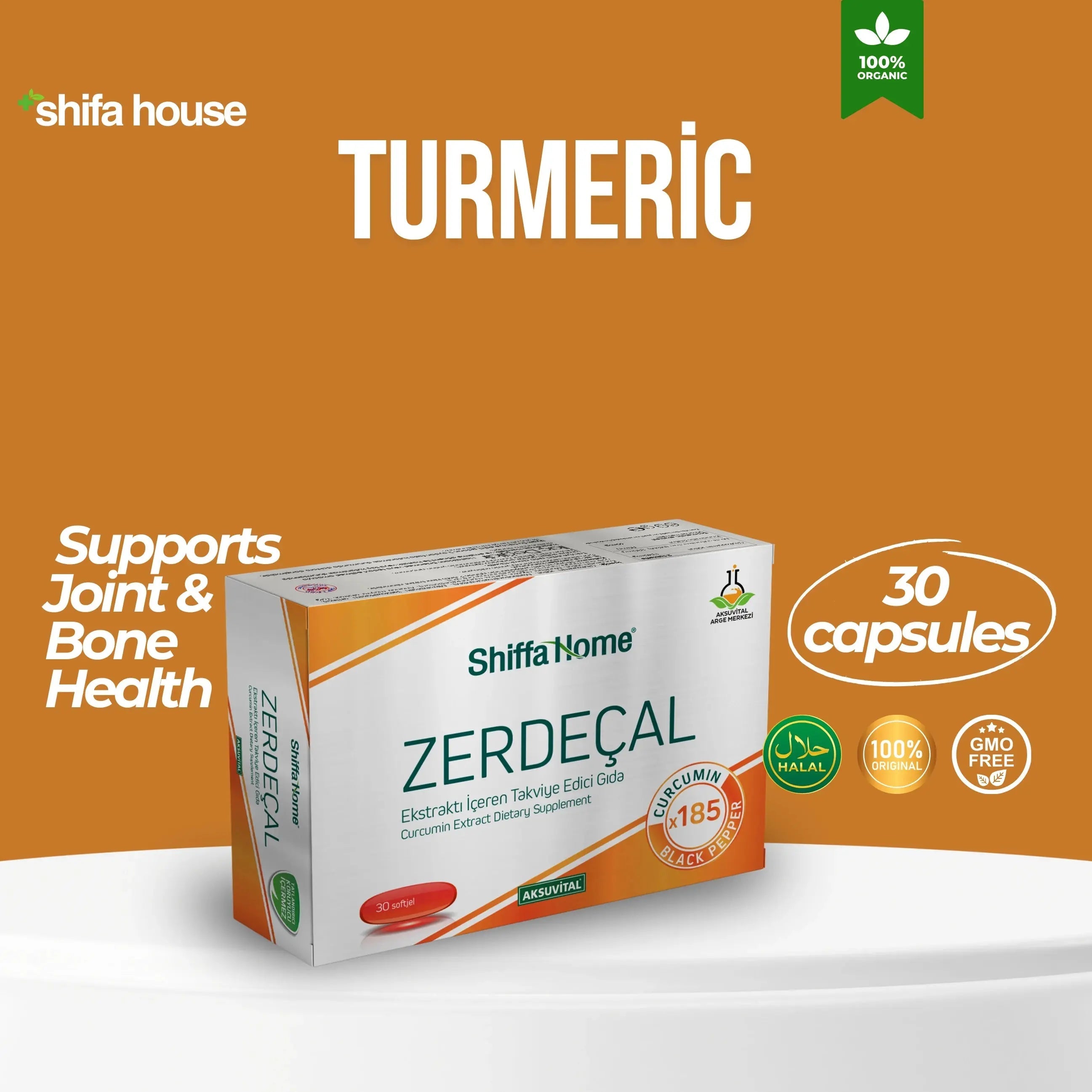 Turmeric Softgel 30 Capsules - Shifahouse